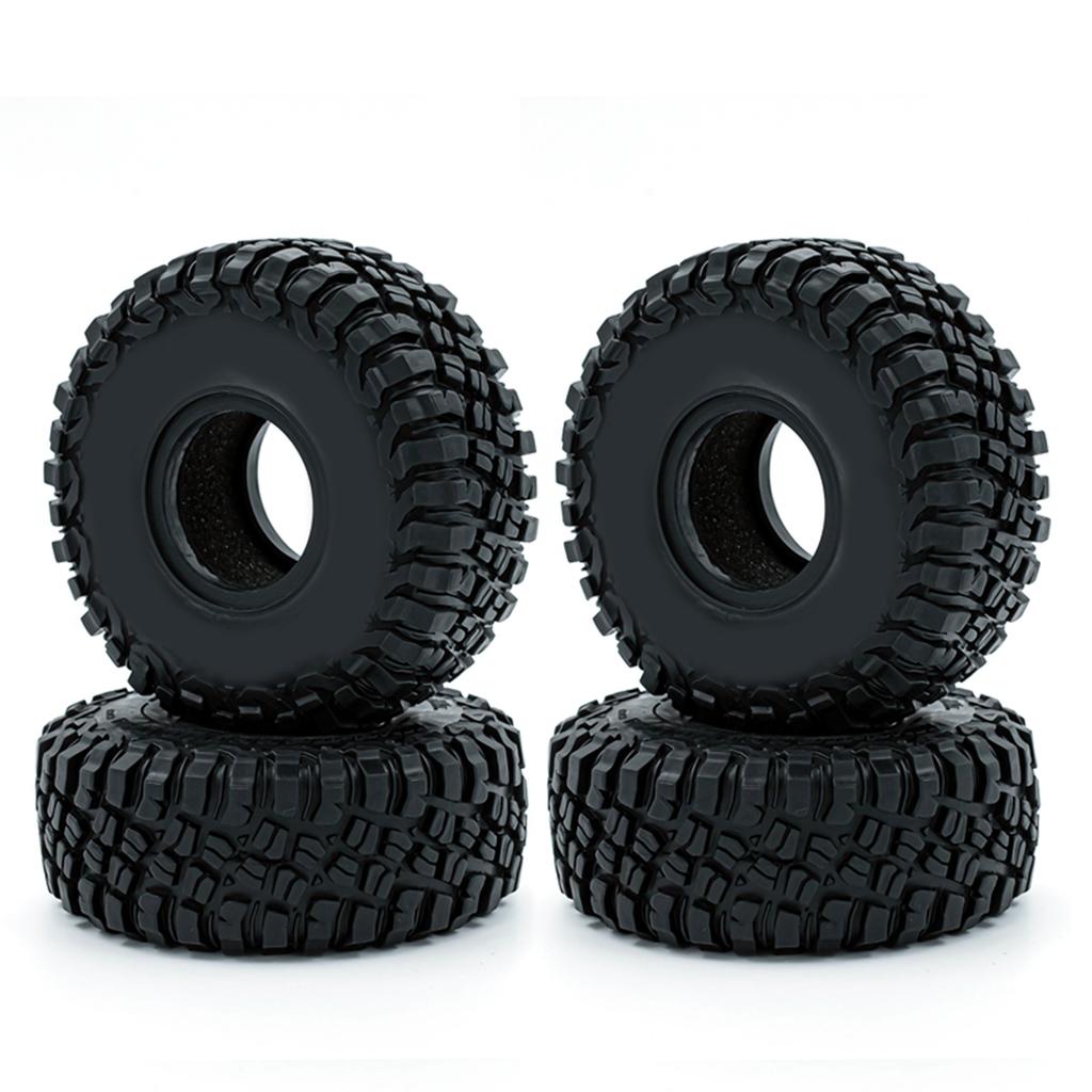 RC Crawler Rubber Tires RC Car Tires 4pcs Replacement for 1/10    al SCX10 90046 SCX10 III  03007  03003 RC Car