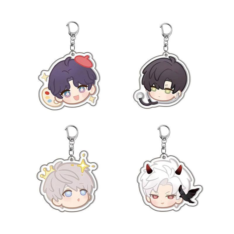 New Acrylic Keychain Love and Deep Space Role-playing Game Peripherals Xavier Zayne Rafayel Sylus Anime Enthusiasts Gifts 2025
