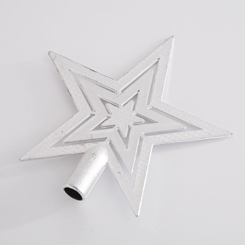 Three-Layer Electroplated Five-Point Christmas Tree Topper Star