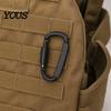 Aluminium Karabiner 4 Stück Heavy Duty Clip, Legierung Outdoor Schlüsselanhänger Karabiner, D-förmige Metallhaken Schnalle für Wasserflasche, Schlüssel, Rucksack