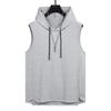 Canotta con Cappuccio Senza Maniche da Uomo Casual Vestibilità Larga Streetwear Gilet da Palestra