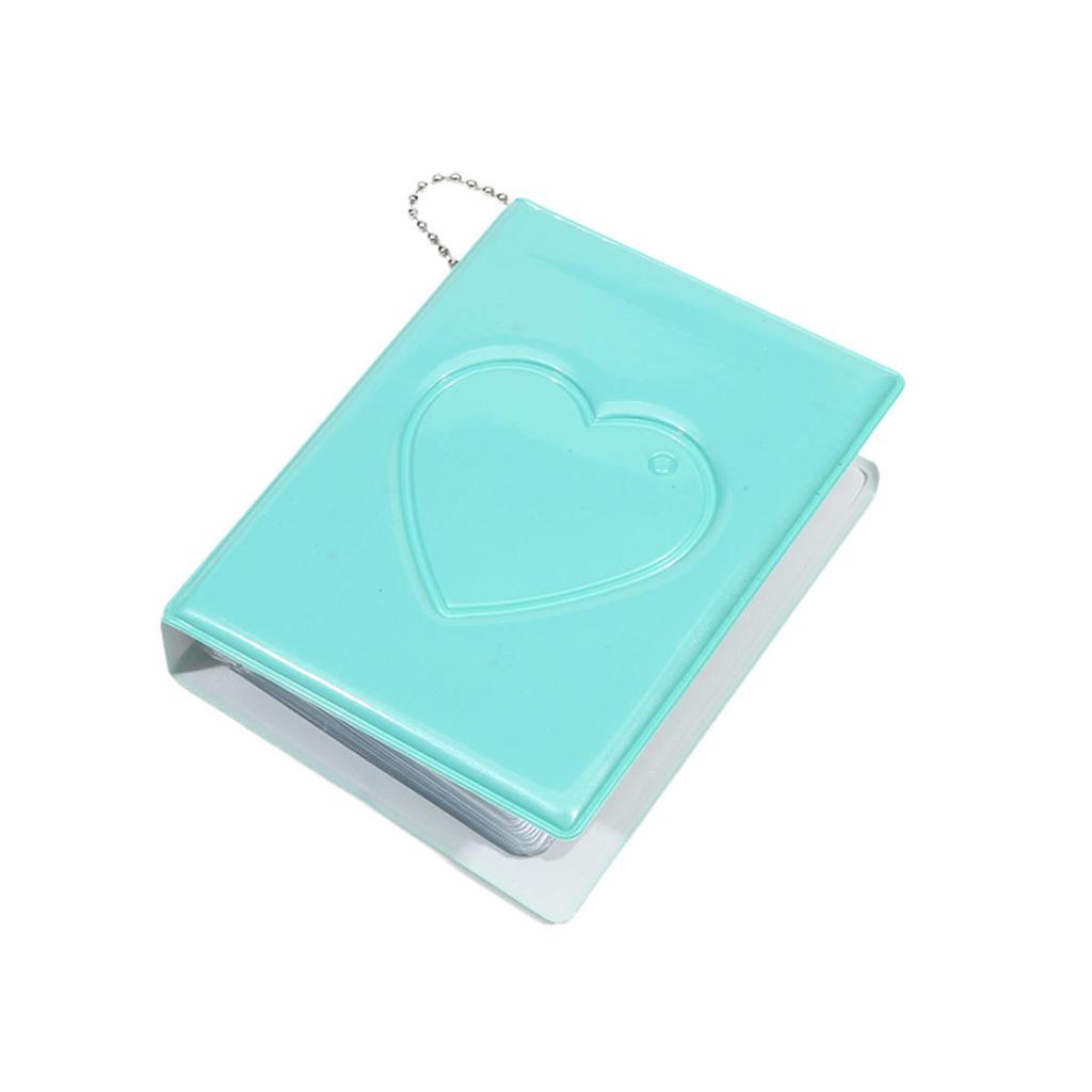 1PC Solid Color Pockets Portable Key Chain Photos Holder Mini Photocard Albums for Kpop Idol Star Chasing Cards Collect Book