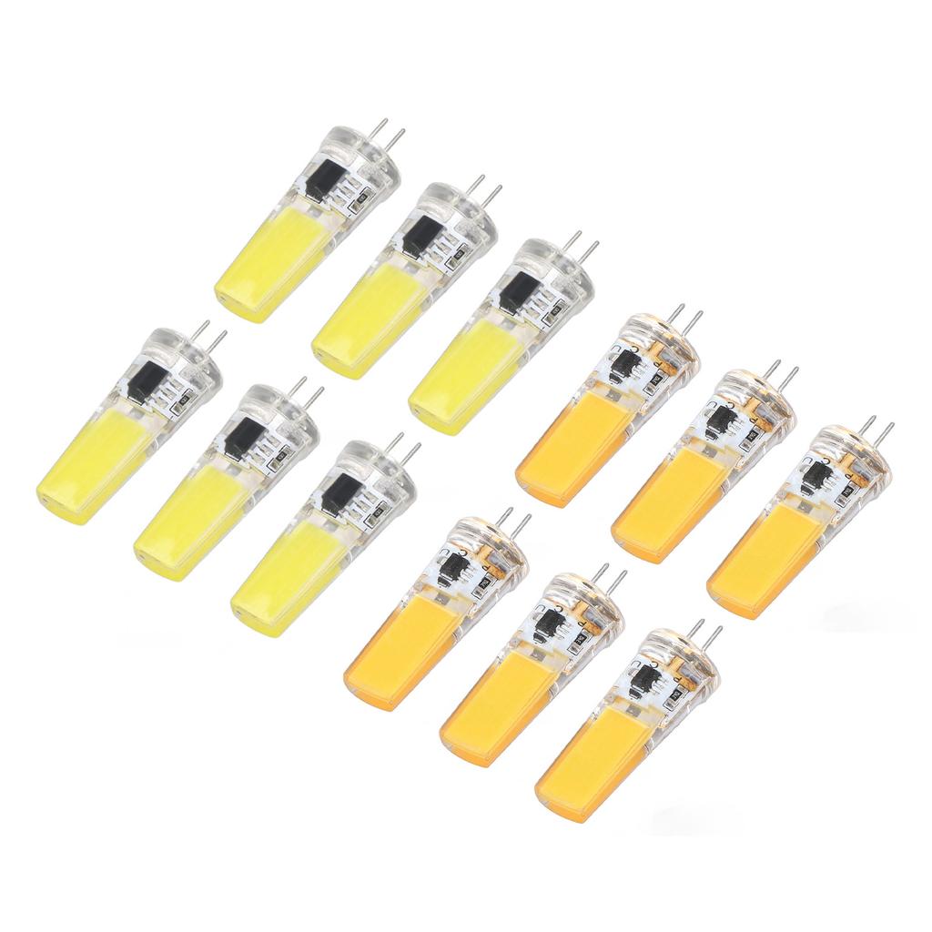 6 Pieces G4 LED Bulbs 9W Dimmable COB Lamp 500LM for Home Ceiling Landscape Chandelier Lamps