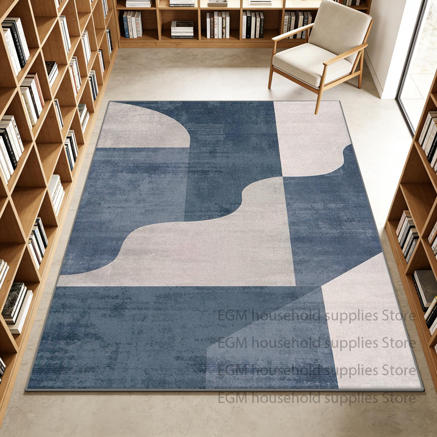 

Nordic Minimalist Carpet Geometric Living Room Decoration bedside lounge study Rugs washable non-slip Floor Mats customizable 60x90cm