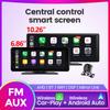 10.26 Inch Car Monitor Wireless for CarPlay Android Auto Smart Screen AUX FM Transmitter SD Video Player Central Control Camera