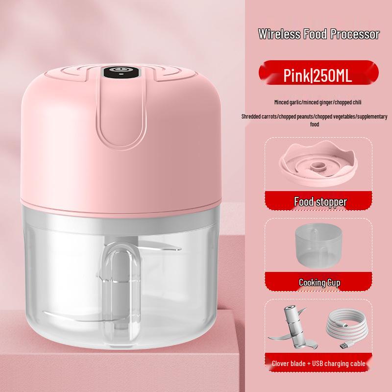 Automatic Wireless Garlic Masher and Mini Food Processor for Kitchen