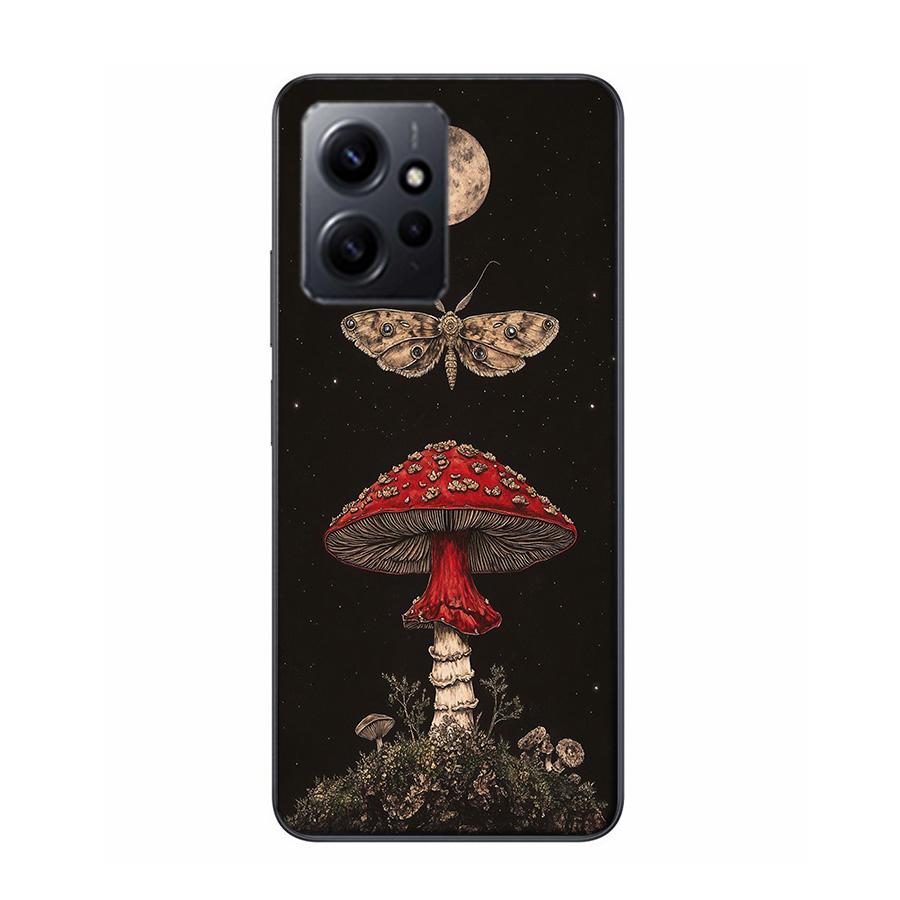 Colorful Mushroom Phone Case For Redmi 12 13C 12C 15C 9 10 10C Note 13 Pro Plus 14 15 Pro 9T 9C 9A TPU Soft Cover Clear Cell Cas