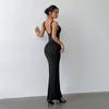 Lace Patchwork Backless Slim Fit Camisole Dress for Women