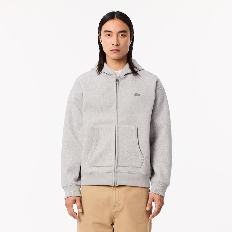 [Lacoste] Мужская фланелевая толстовка с капюшоном на молнии SH4106-54NCCA 3