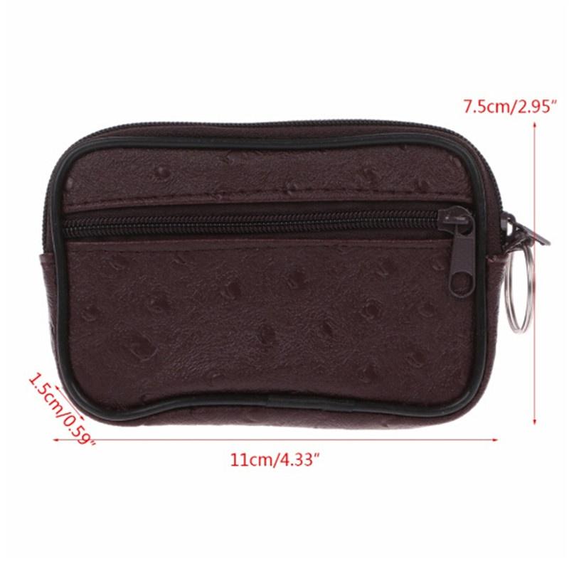 

Компактный женский мужской повседневный мини-кошелек клатч сатчел мягкий модный простой кошелек для монет One Size коричневый