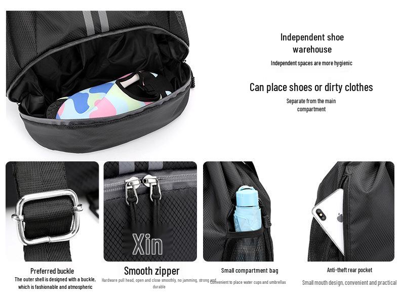 Portable Fitness Drawstring Backpack for Sports, Training, and Events