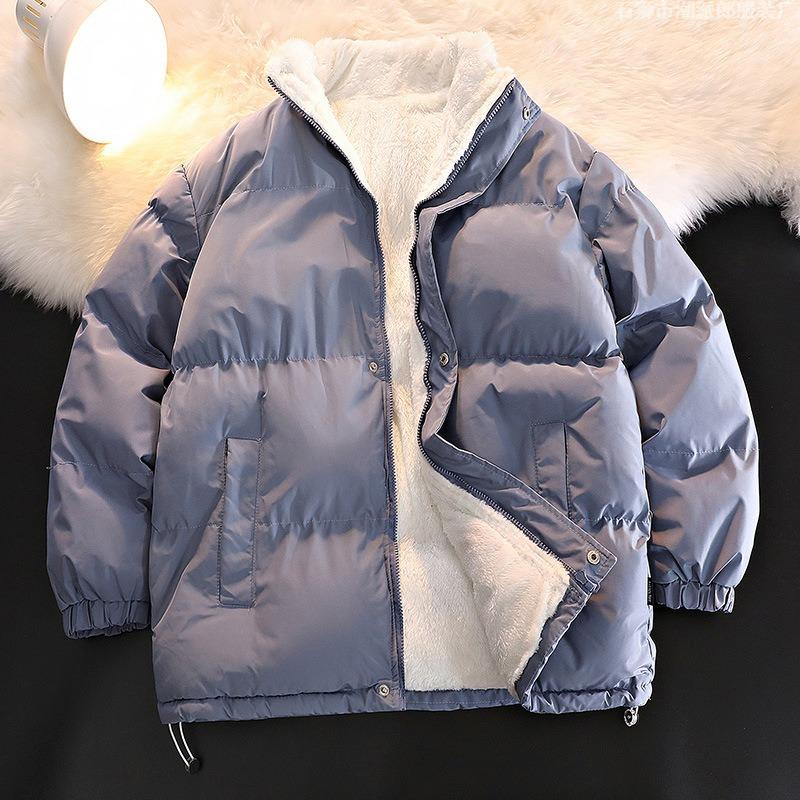 Padded Clothes Men's and Women's Coats Winter New Padded Clothes Trend Fashion Versatile Velvet Thickened Warm Padded Jacket