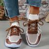 Fashion Women's Fashion Strip Plaid Knitted Sneakers Soft Sole Breathable Mesh Running Shoes for Women Lightweight Slip On Tennis Shoes