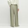 OVVOVV Women's Satin Acetate Wide-Leg Casual Pants