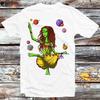 Alien Yoga Third Eye Psychedelic Zen Om Budha Godess T Shirt B716
