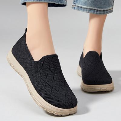 Sneakers für Damen Lässige flache Schuhe Atmungsaktiv Bequem Leicht Mode Alleskombinierbar Vielseitig Flach Ausgehöhlt Weiche Sohle