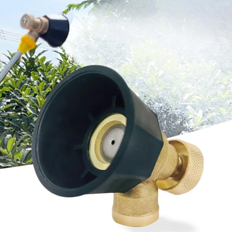 Copper High Pressure Pesticide Sprayer Nozzle Watering Adjustable Irrigation Air Vortex Nozzle Gardening Pest Control