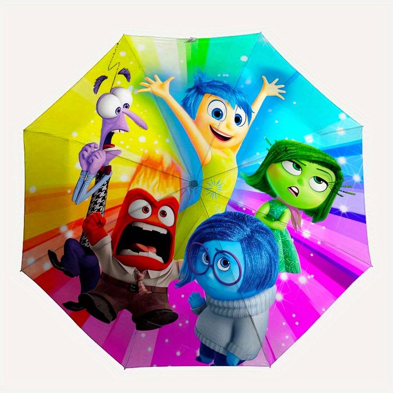 1pc Inside Out Automatic Folding Umbrella: Compact 8 Bone Design Cartoon Outdoor Travel Companion, Business Umbrella, Christmas Valentine's