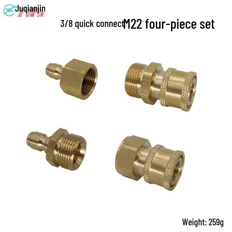 3/8" M22 Pressure Washer Quick Connect Joint for Commercial & Household Use