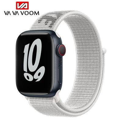 Nylon-Schlaufenarmband für Apple Watch Band 42 mm 45 mm 42 mm Ersatz für iWatch Series 6 SE 5 4 3 2 1 Armband 41 mm 40 mm 38 mm Armbänder