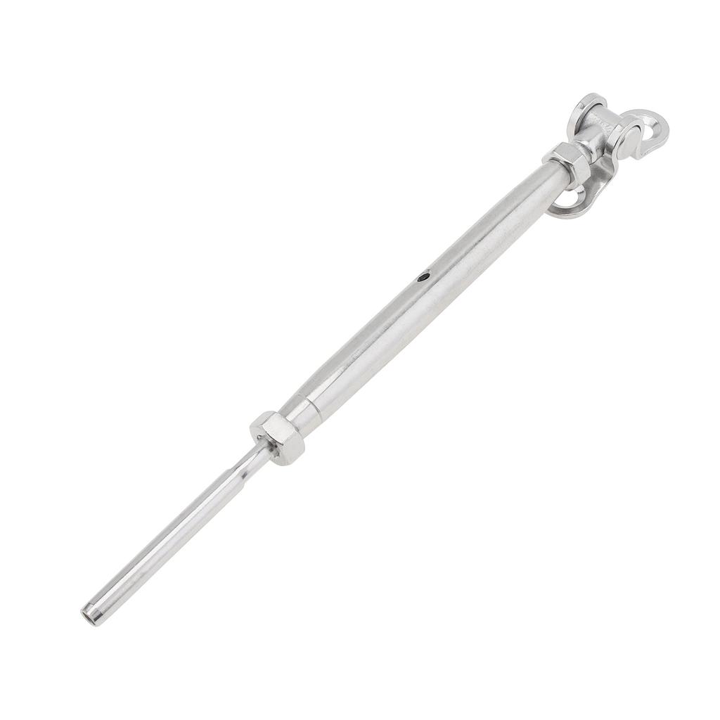 Kit Tendicavo Regolabile a 180° in Acciaio Inox T316 da 1/8 di Pollice T316 con Chiave per Montaggio su Pali in Legno