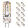 10pcs G4 Led Bulb 1.5/3W 24led 12V AC220V 3014SMD Saving Mini Silicone Warm Lamp 360LM Halogen For Home Chandelier Light