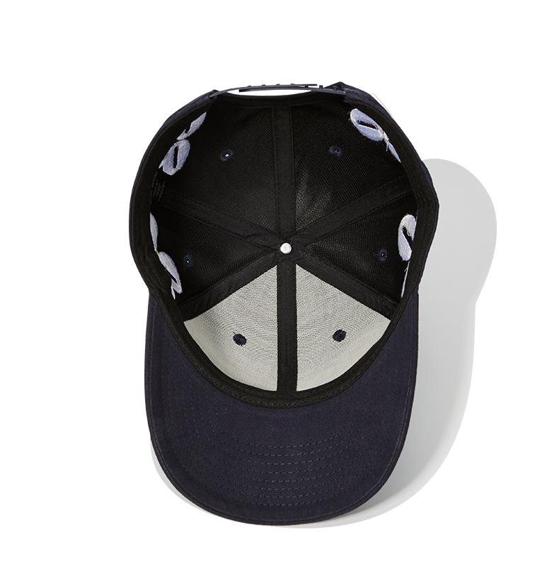 American Flat-Brim Cap with 3D Embroidered Custom Letters - High-Quality Trendy Baseball Hat