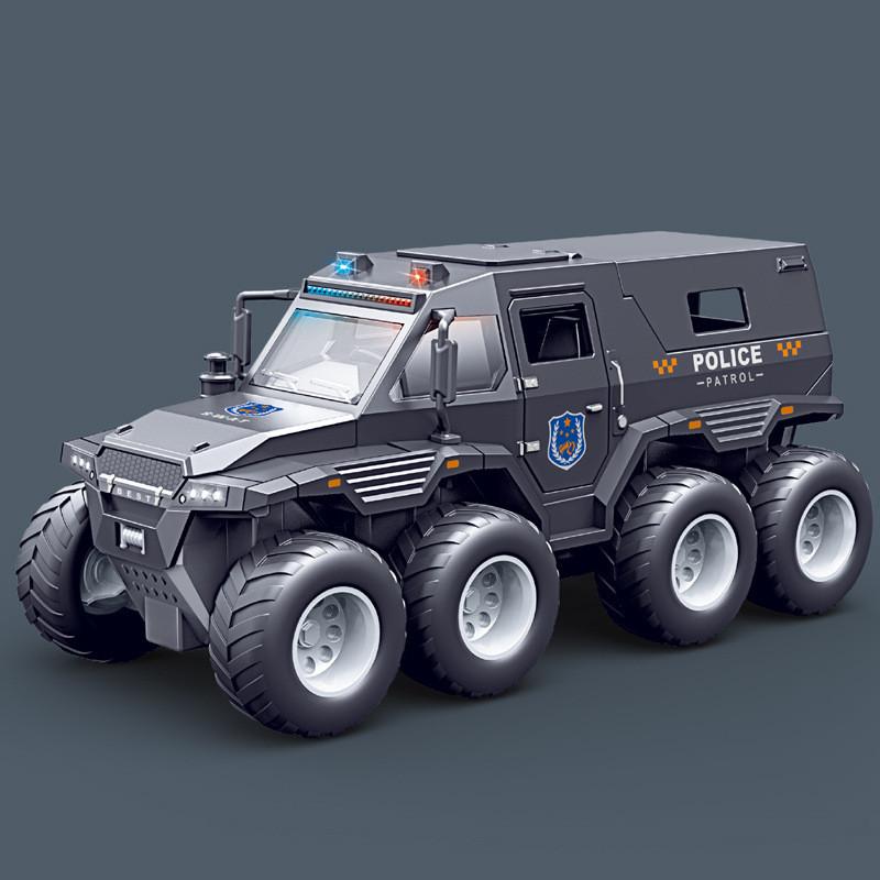 Eight Wheeled Off Road Vehicle Inertia Toy Car With Sound And Light Function