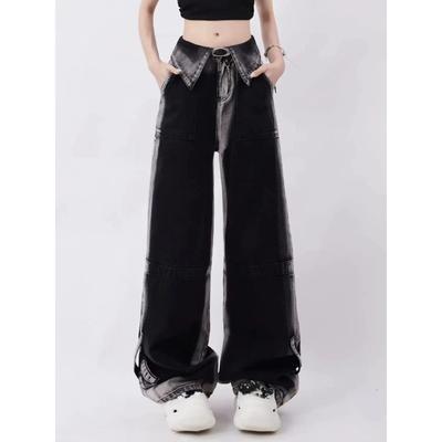 Vintage Harajuku Džíny Dámské Oblečení Pro Teenagery Y2k Dámské Kalhoty Módní Estetické Oblečení Podzim Volné Kalhoty