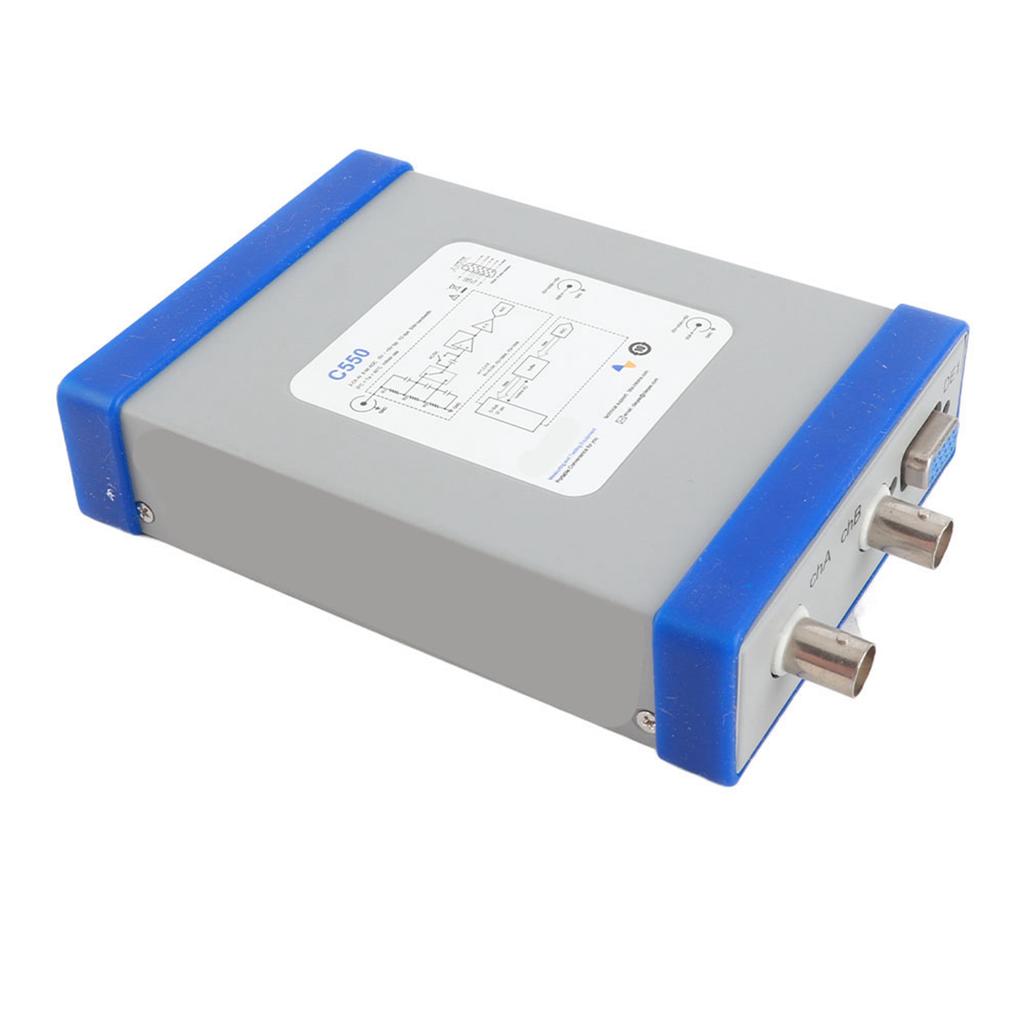 Digital Virtual Oscilloscope Double Channel PC 50MHz Bandwidth 1G with Probe USB Cable