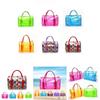Fashionable Pvc Waterproof Gym Wash Bag Chic Handheld Jelly Beach Carrying Organizer