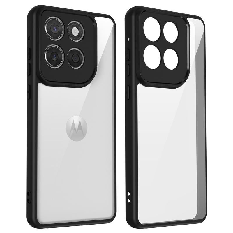 For Motorola Edge 60 Stylus Case Plating Silicone Bumper Shockproof Clear Back Cover Hard Phone Case for Motorola Edge 60 Stylus