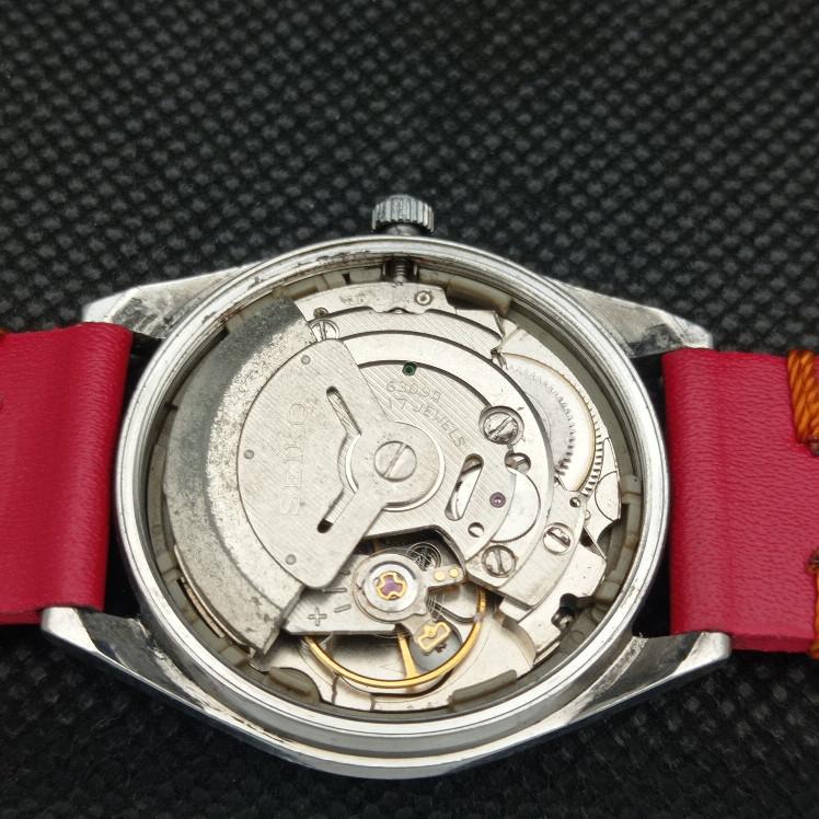 USED VINTAGE SEIKO 5 AUTO 6309A JAPAN MENS DAY/DATE SILVER WATCH 608g-a316369-9