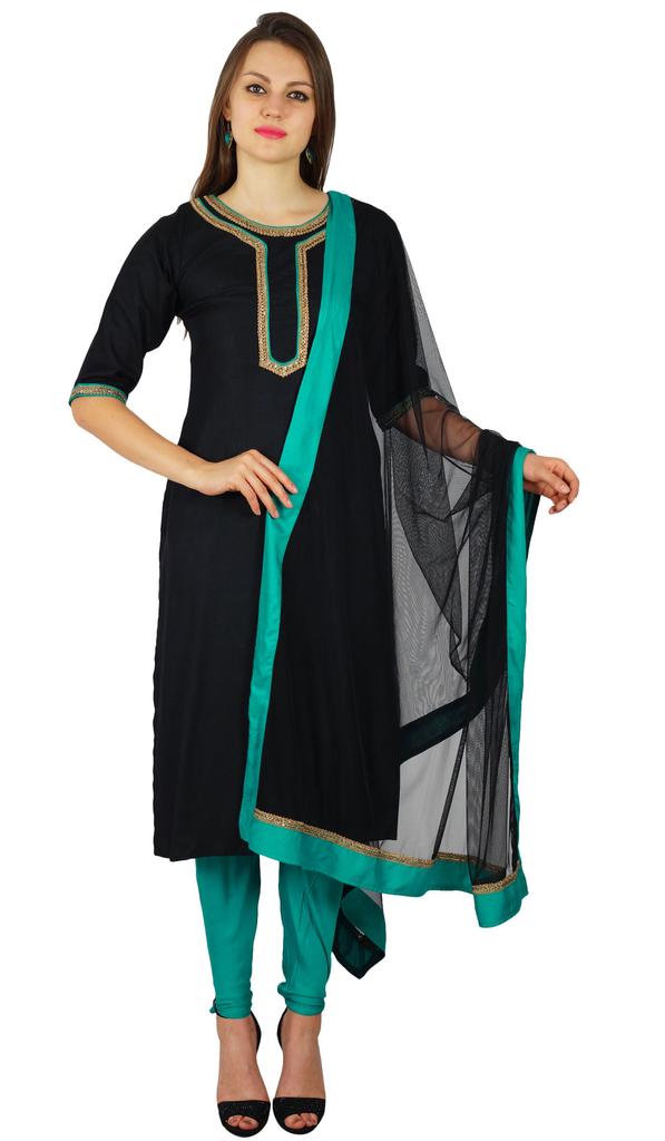 Atasi Womens Readymade Straight Kurta With Net Dupatta Ethnic Salwaar Suit