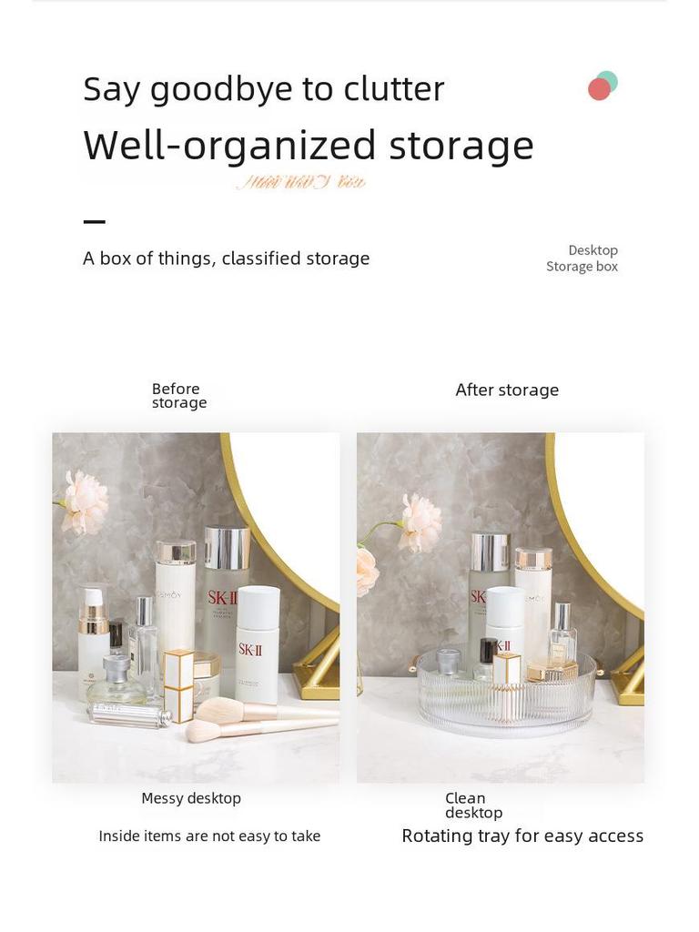 360° Rotating Cosmetic Organizer & Kitchen Spice Rack.