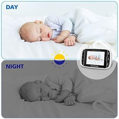 Hello Baby HB32 Moniteur Vidéo sans Fil avec Appareil Photo Numérique, Surveillance de la Température de Vision Nocturne et Système