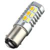 2PCS 1157 5630 22 SMD BAY15D Amber/White 22LEDs LED Bulbs S25 P21W DRL Dual Colo