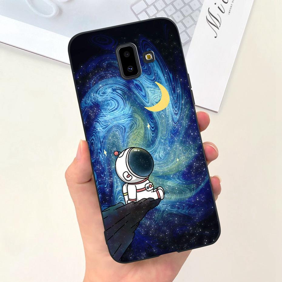 Handyhülle für Samsung Galaxy J6 Plus 2018 Niedliches Tier Cartoon Süßigkeitenfarbe Weiches Silikon TPU Hülle für Samsung J6 J 6 J6Plus