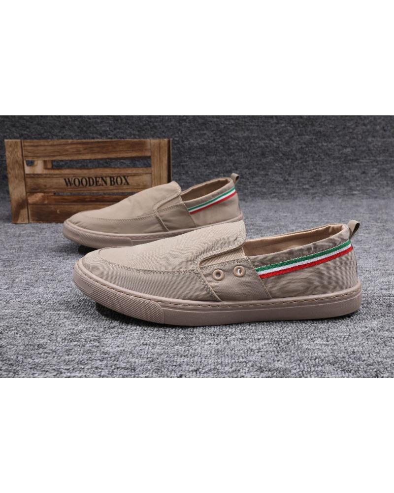 

Холщовые туфли Мужские модные туфли Мужские весенние дышащие универсальные мужские повседневные туфли для сноуборда Однопедальные ленивые низкие мужские туфли 44