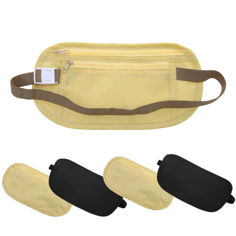 Invisible Travel Waist Packs Pouch for Passport Money Belt Bag Hidden Security Wallet Gift Travel Bag Chest Pack Money Waist Bag