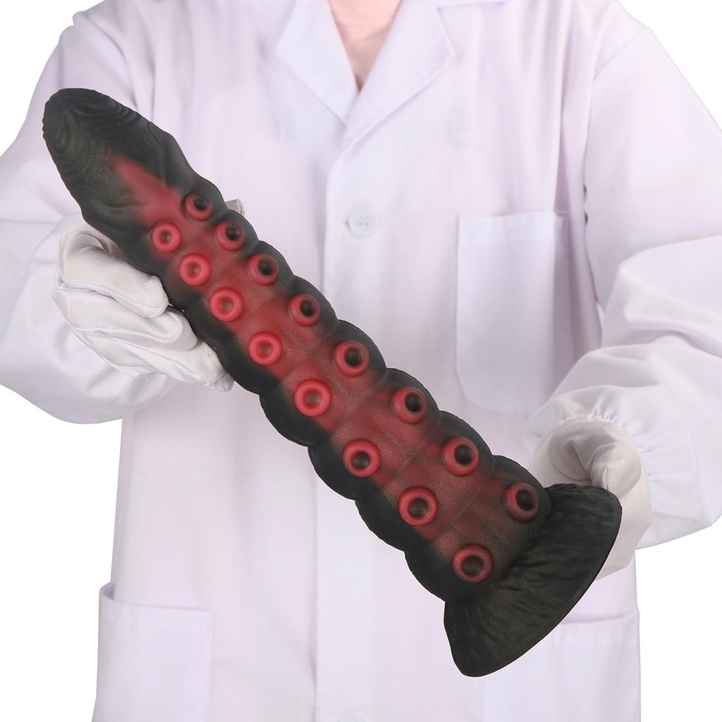 Extra-Large Octopus Tentacle Anal Plug - Giant Textured Butt Plug with Suction Cups for Men & Women, Adult Sex Toys