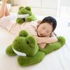 Prone Position Green Turtle Frog Animals Plush Toys Simulation  Kawaii Cartoon Soft Dolls Birthday Valentine's Day Gifts Kids