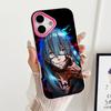 JJK Mahito Phone Case for iPhone 17 16 15 14 13 12 11 Air Pro Max Plus Jelly Double layer Rose Red Cover