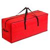 Large Capacity Christmas Tree/Decoration/Wreath Storage Bag Round Zipper Dust-Proof Water-Resistant Organizer