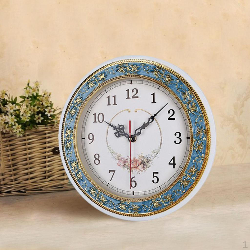 

11-дюймовые абсолютно безчасовые кварцевые настенные часы для домашнего декора синий