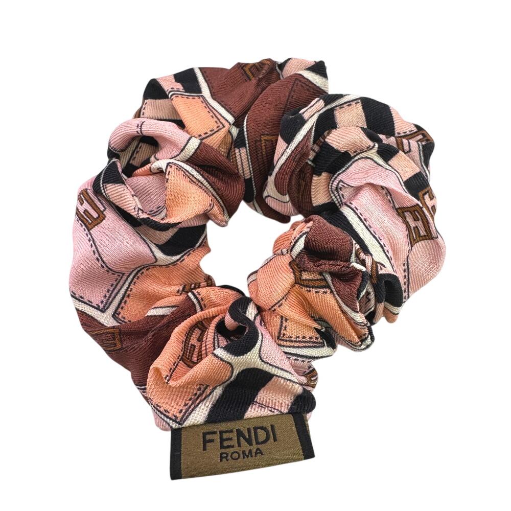 FENDI Shush silk Mamma bucket hair accessory pink silk Used