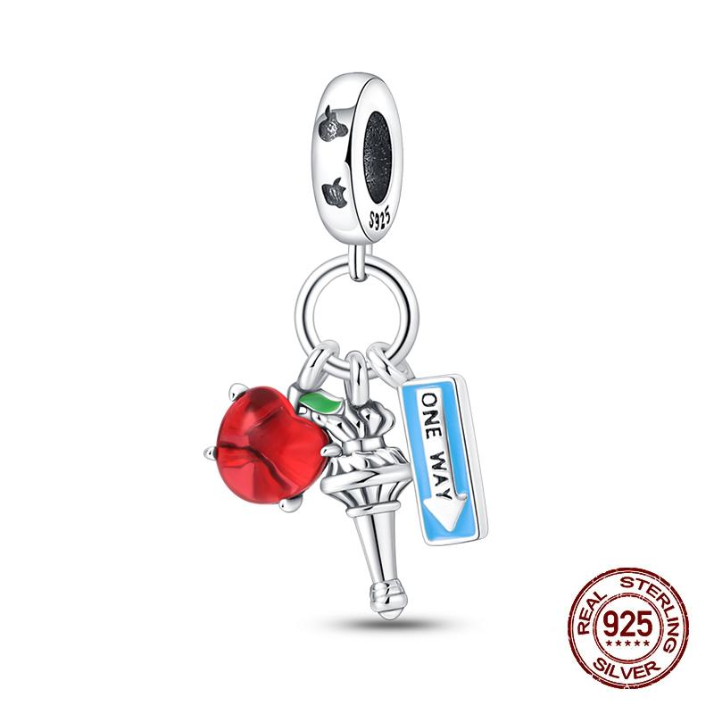 Klassischer Kupfer Eiffelturm Koffer Berühmte Sehenswürdigkeiten Charms Perlen Passend für 3mm Original Armbänder DIY Schmuck Geschenk