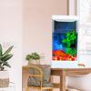 Plastic Desktop Betta Fish Tank Adjustable LED Fish Tank Creative Goldfish Bowl  For Home