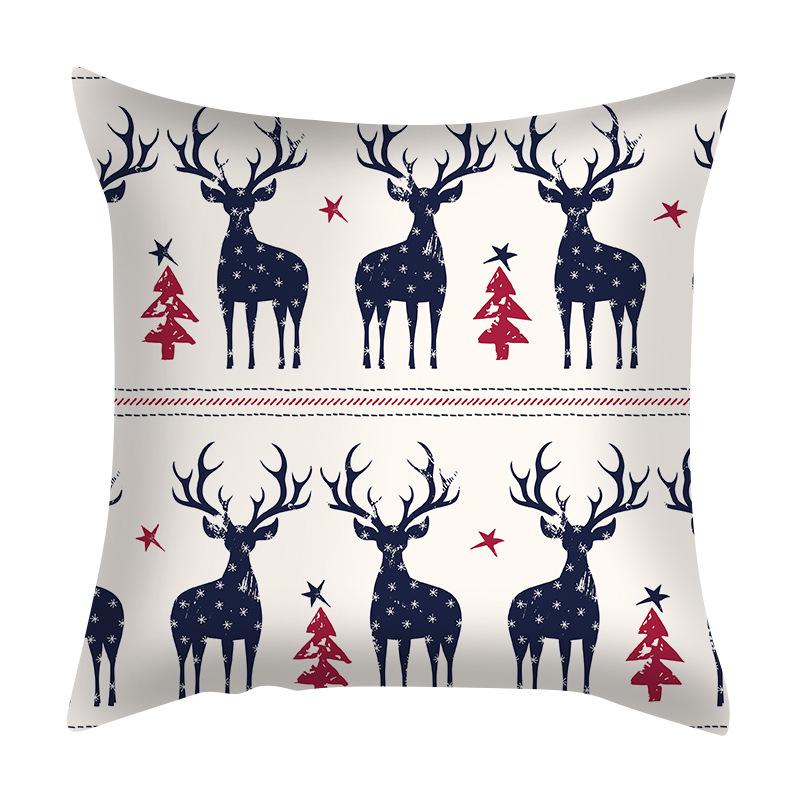 45cm Christmas Cushion Cover Navidad Merry Christmas Decorations For Home 2025 Xmas Noel Cristmas Ornaments New Year Gifts