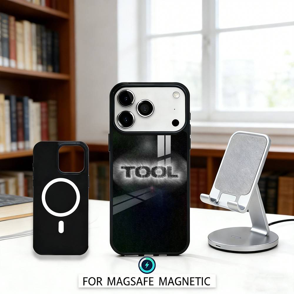 

T-Tool Schism Band Phone Case For iPhone17,16,15,14,13,12,Pro,Max,Magnetic For Magsafe Wireless Charging iPhone14PRO